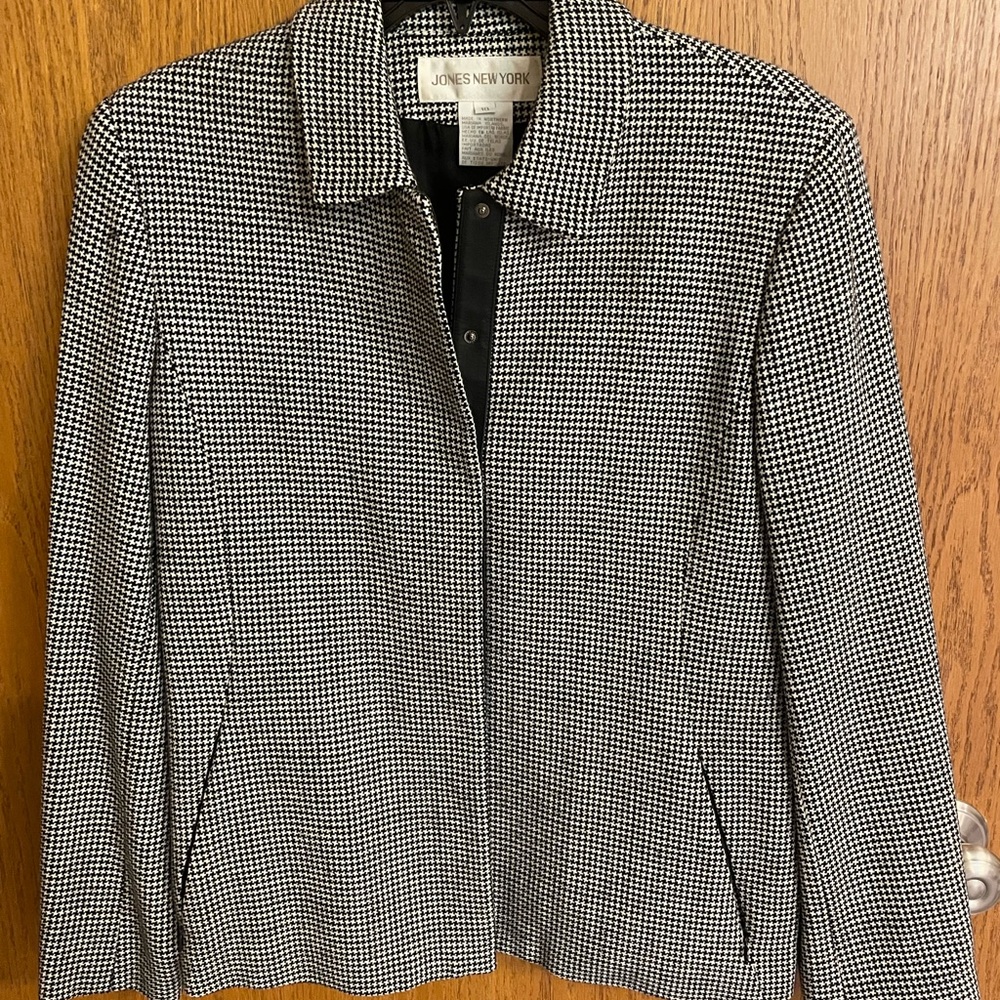Jones New York Houndstooth Women's Blazer